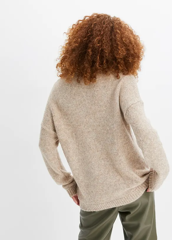 Pullover mit Stern in braun von hinten (im Anschnitt) - bonprix