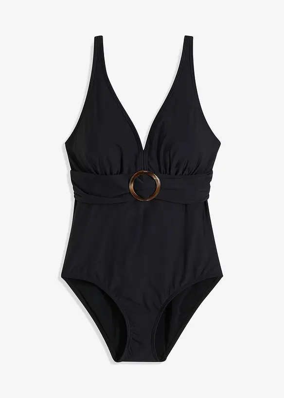 Light Shape-Badeanzug in schwarz von vorne - bonprix