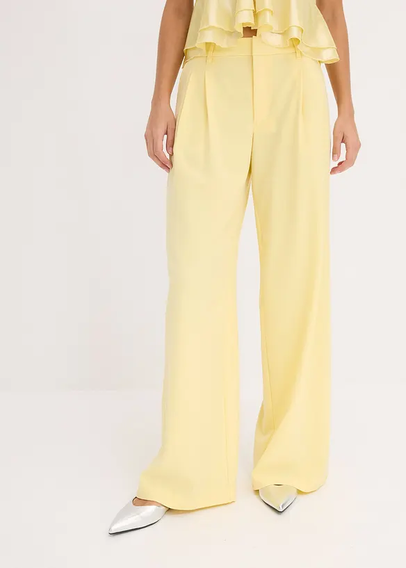 Marlenehose in gelb von vorne - bonprix