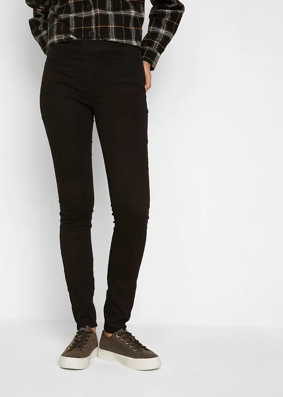Wärmende Jeggings in schwarz von vorne - bonprix Wärmende Jeggings in schwarz von vorne - bonprix