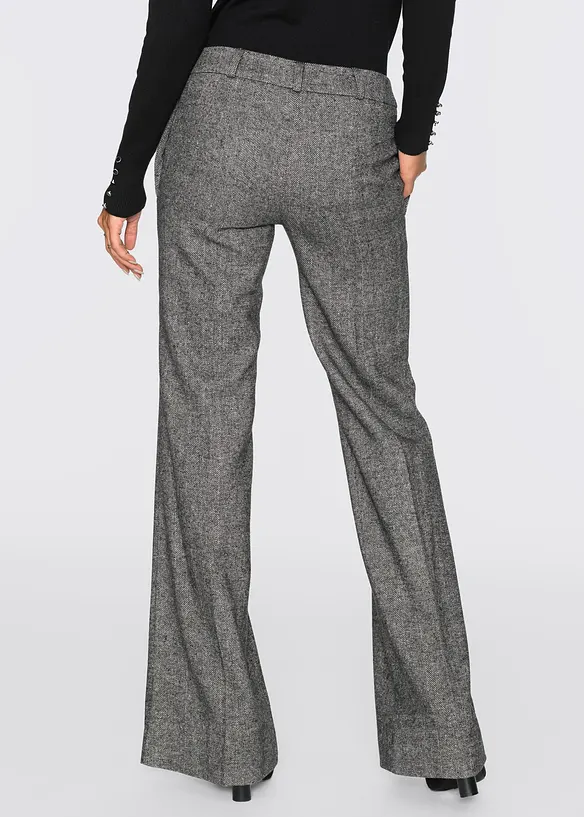 Marlenehose in grau von hinten - bonprix