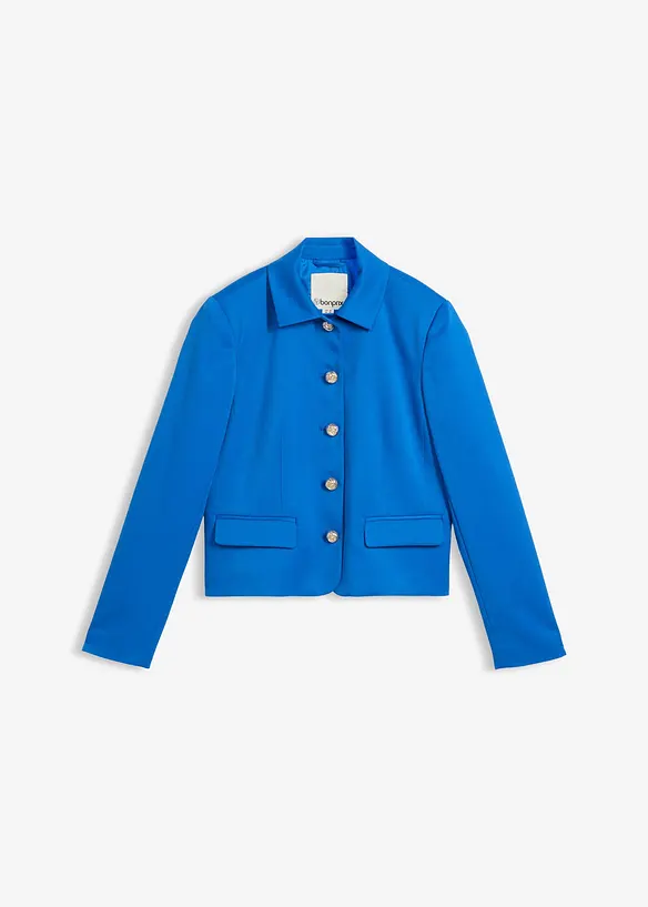 Kurzblazer in blau von vorne - bonprix
