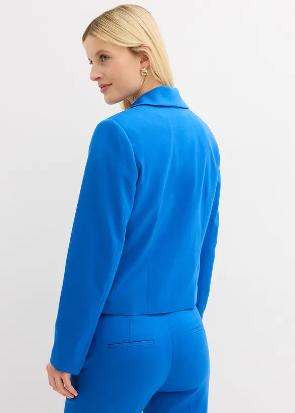 Kurzblazer in blau von hinten (im Anschnitt) - bonprix
