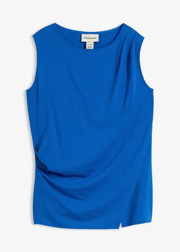 Asymmetrisches Top in blau von vorne - bonprix