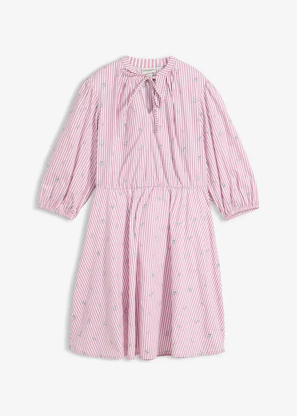 Minikleid aus reiner Baumwolle in rosa von vorne - bonprix Minikleid aus reiner Baumwolle in rosa von vorne - bonprix