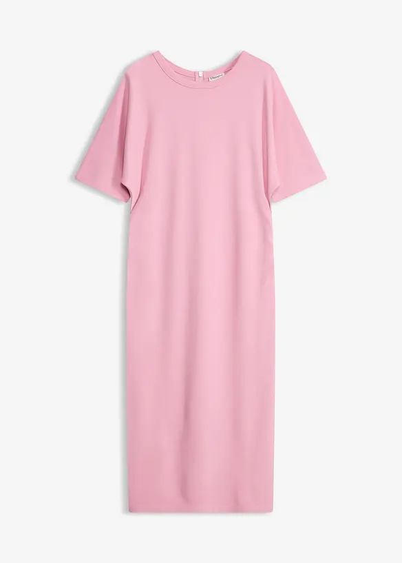 Midikleid aus bequemen Punto di Roma in rosa von vorne - bonprix
