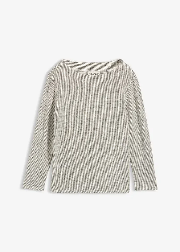 Shirt aus softem Viskose-Mix in weiß von vorne - bonprix