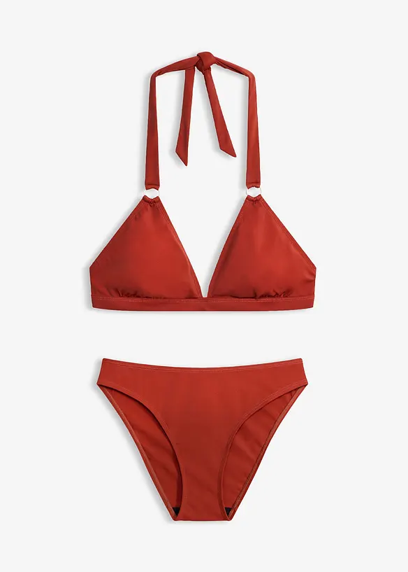 Neckholder-Bikini (2-tlg.Set) in braun von vorne - bonprix