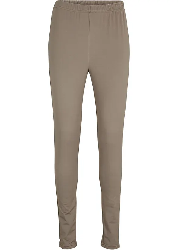 Thermo-Leggings mit Bequembund in grün von vorne - bonprix
