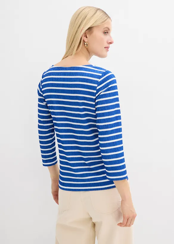 Shirt in blau von hinten (im Anschnitt) - bonprix