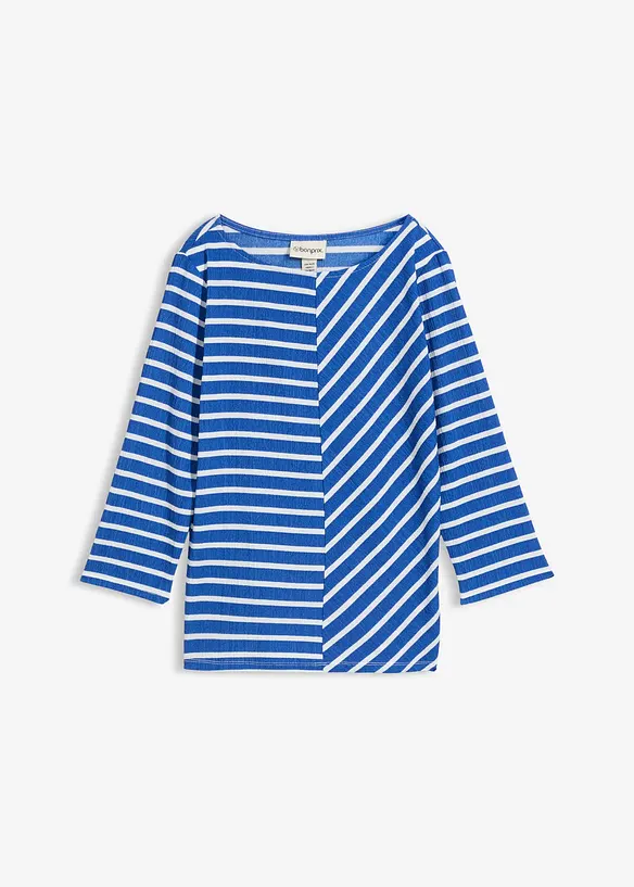 Shirt in blau von vorne - bonprix