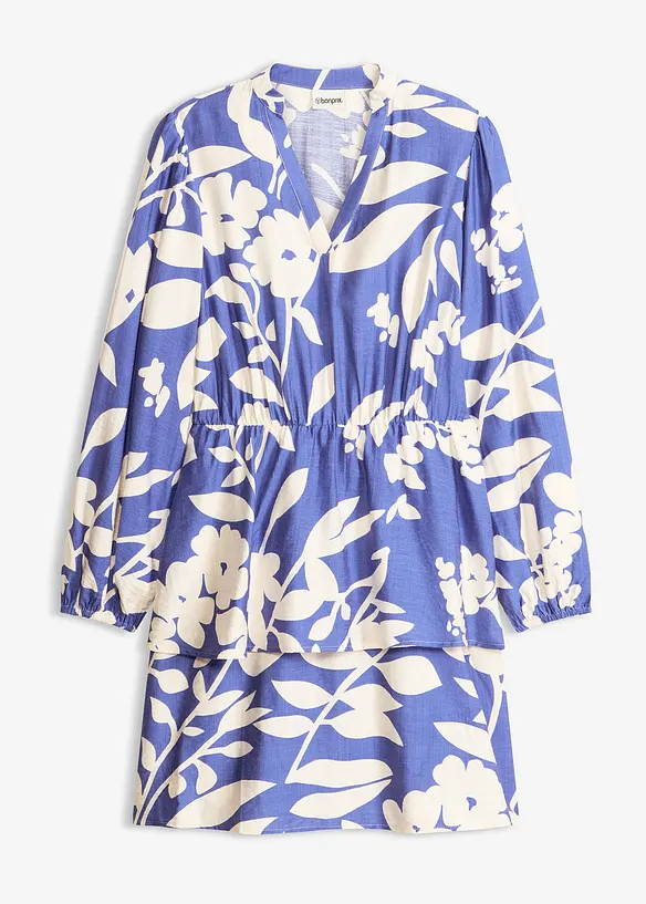 Tunika-Kleid in blau von vorne - bonprix