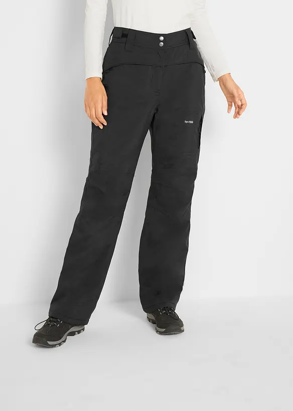 wasserdichte Thermohose in schwarz von vorne - bonprix