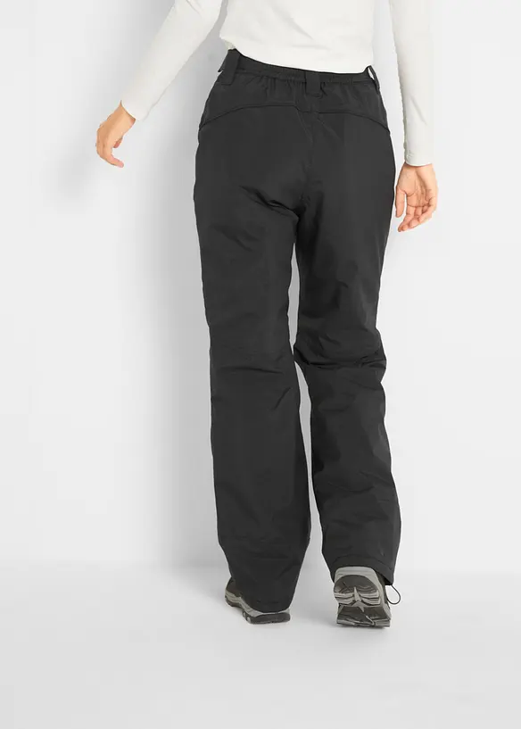 wasserdichte Thermohose in schwarz von hinten - bonprix