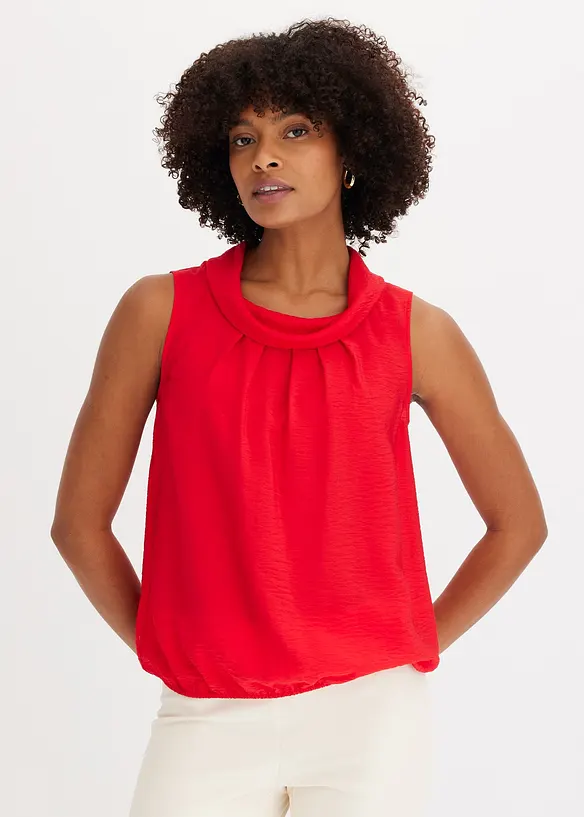 Top in rot von vorne (im Anschnitt) - bonprix