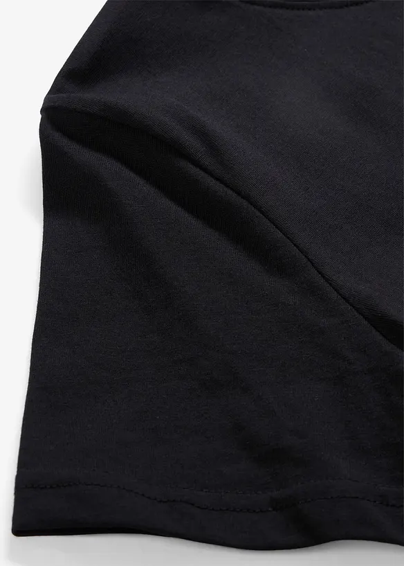 T-Shirt aus reiner Bio-Baumwolle (3er Pack) in schwarz - bonprix