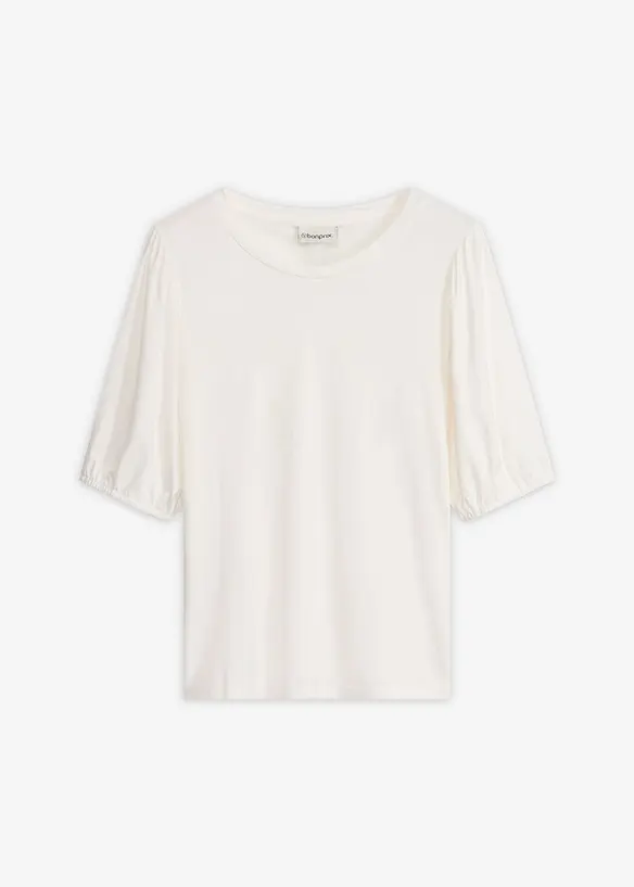 Shirt aus softem Viskose-Mix in weiß von vorne - bonprix Shirt aus softem Viskose-Mix in weiß von vorne - bonprix