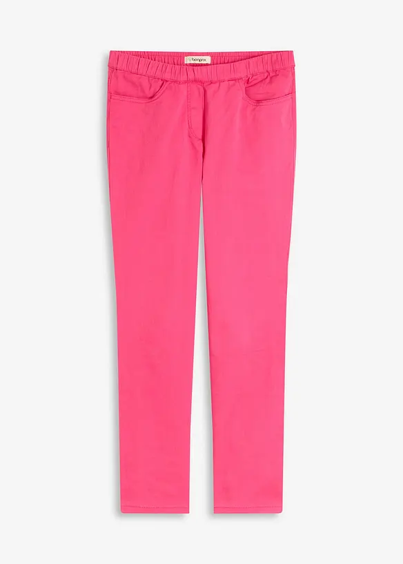 7/8 Schlupfhose mit Stretch in pink von vorne - bonprix 7/8 Schlupfhose mit Stretch in pink von vorne - bonprix