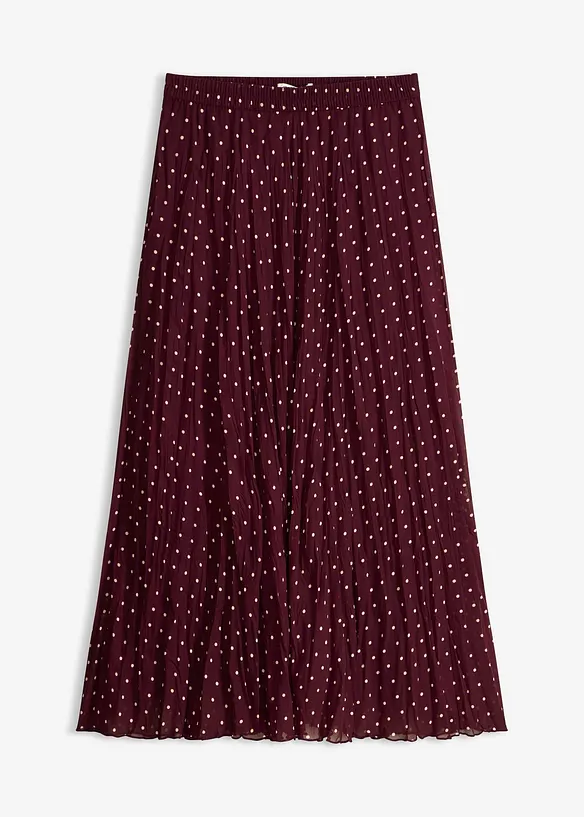 Chiffon-Rock in Crash-Optik in rot von vorne - bonprix Chiffon-Rock in Crash-Optik in rot von vorne - bonprix