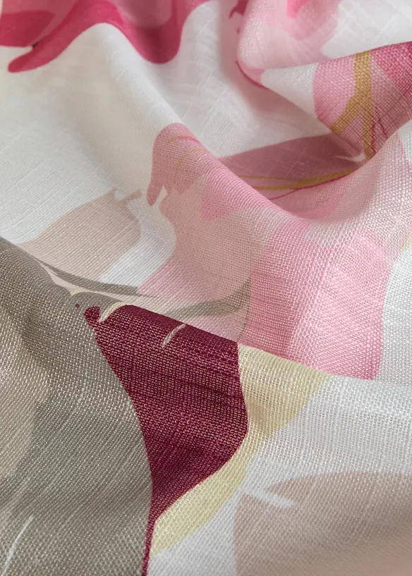 Vorhang mit recyceltem Polyester (1er Pack) in rosa (Detailaufnahme) - bonprix
