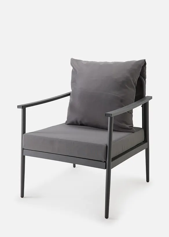 Gartenmöbel Set (4-tlg. Set) in grau - bonprix