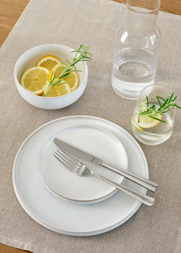 Geschirr-Set (12-tlg. Set) in beige - bonprix