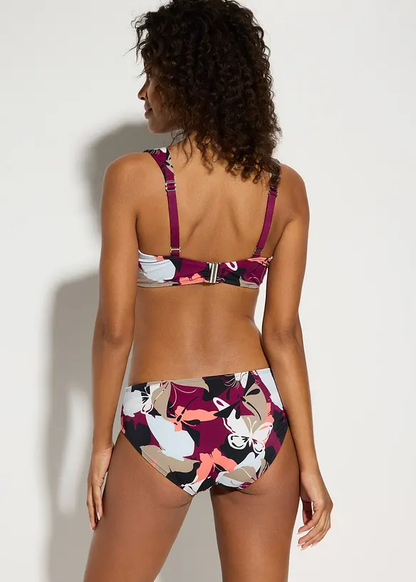 Minimizer-Bikini mit gepolsterten Trägern (2-tlg.Set) in lila von hinten (Totalaufnahme) - bonprix