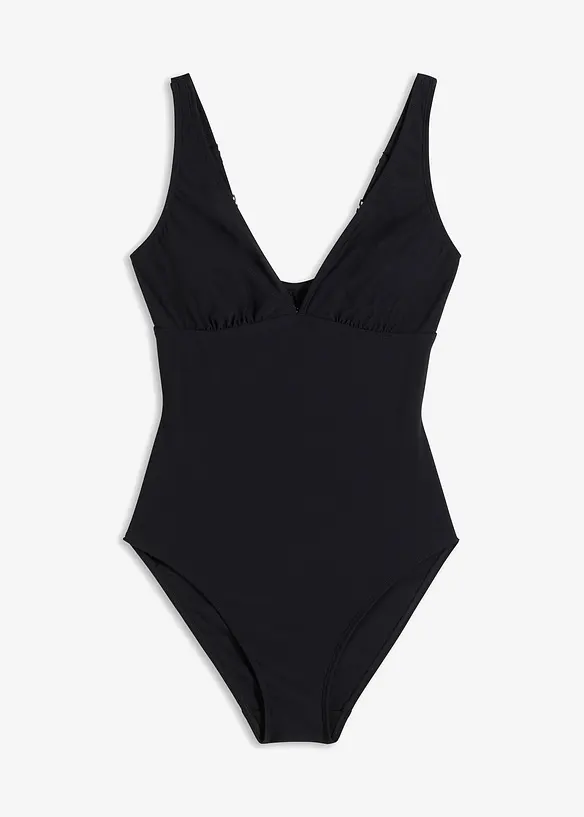 Medium Shape-Badeanzug in schwarz von vorne - bonprix