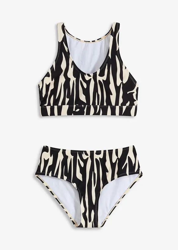 Bustier-Bikini (2-tlg.Set) in beige von vorne - bonprix