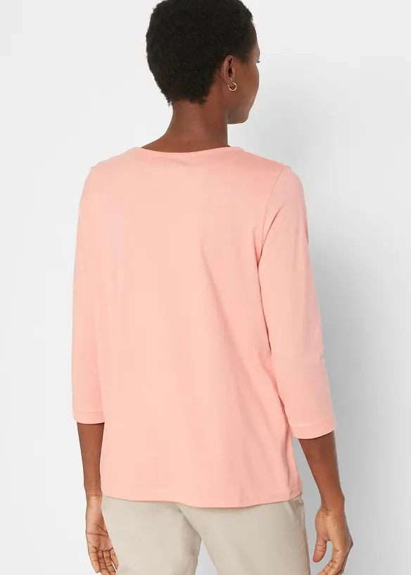 Longshirt (5er-Pack) in grün von hinten (im Anschnitt) - bonprix