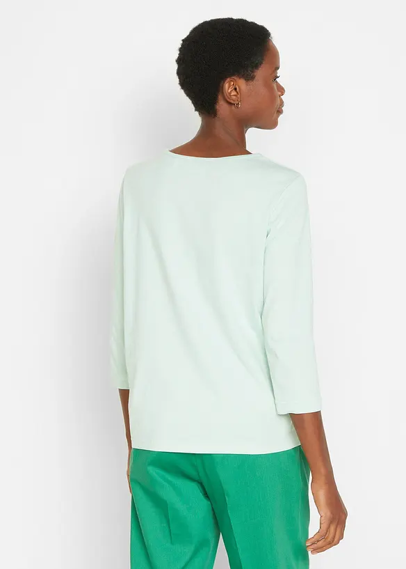 Longshirt (5er-Pack) in rosa von hinten (im Anschnitt) - bonprix