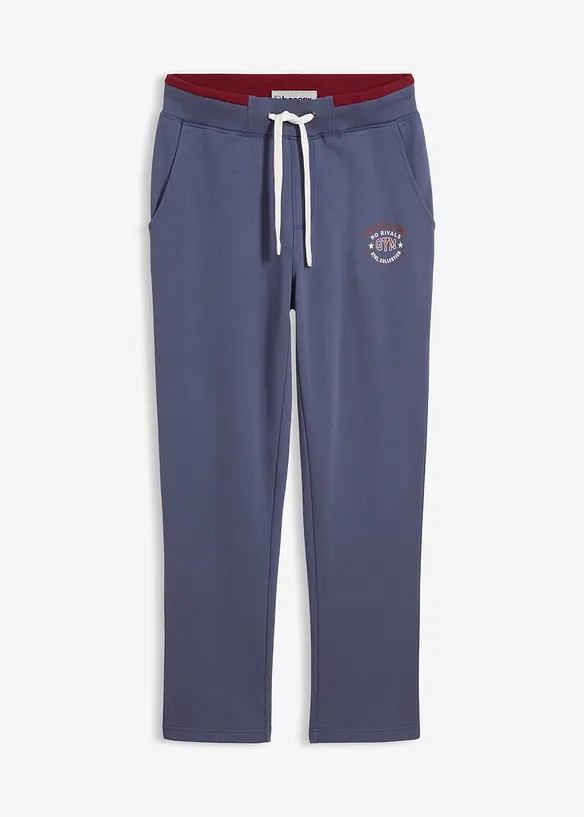 Jogginghose in Regular Fit in blau von vorne - bonprix