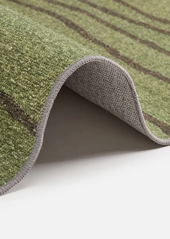 Waschbarer In-und Outdoor Teppich mit moderner Musterung in grün (Detailaufnahme) - bonprix