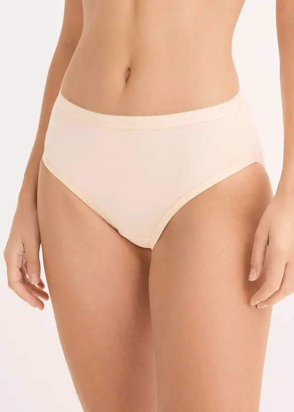 Maxislip (4er Pack) in grau von vorne - bonprix