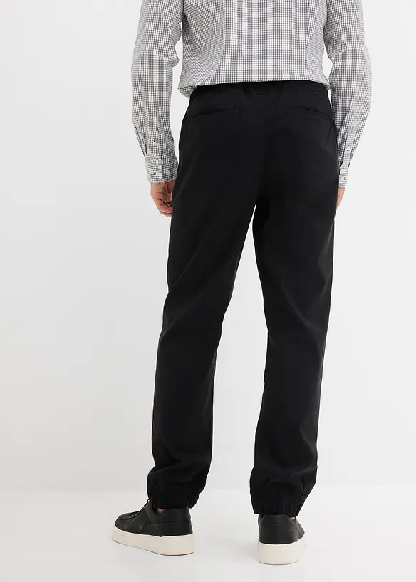 Relaxed Fit Schlupfhose, Straight in schwarz von hinten - bonprix