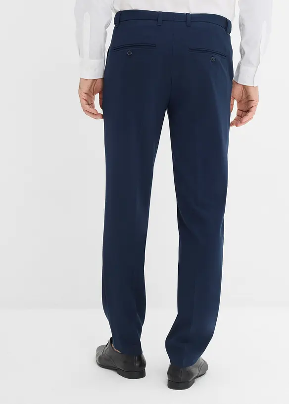 Baukasten Stretch-Anzughose mit Dehnbund in Modern Fit in blau von hinten - bonprix