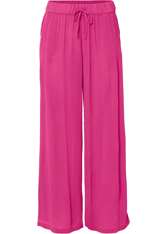 Schlupfhose aus softer Viskose in pink - bonprix