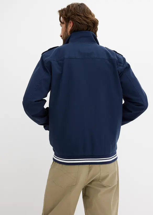 Übergangsjacke in Regular Fit in blau von hinten (im Anschnitt) - bonprix