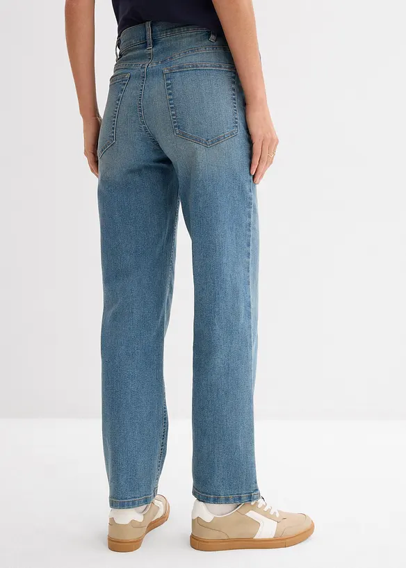 Umstandsjeans für die Schwangerschaft und danach, ankle length in blau von hinten - bonprix