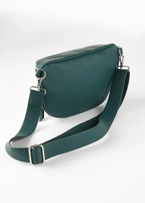 Bauchtasche mit austauschbarem Trageriemen in grün von hinten - bonprix