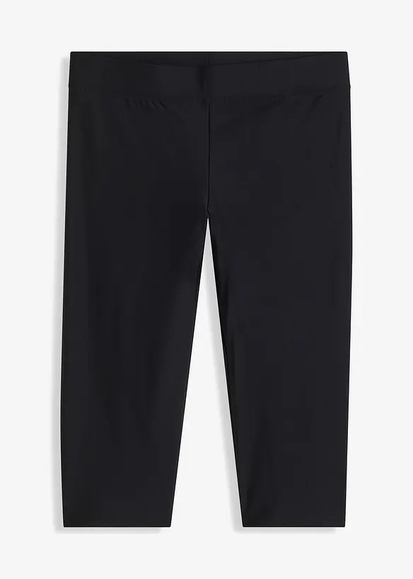 Badecaprihose in schwarz von vorne - bonprix