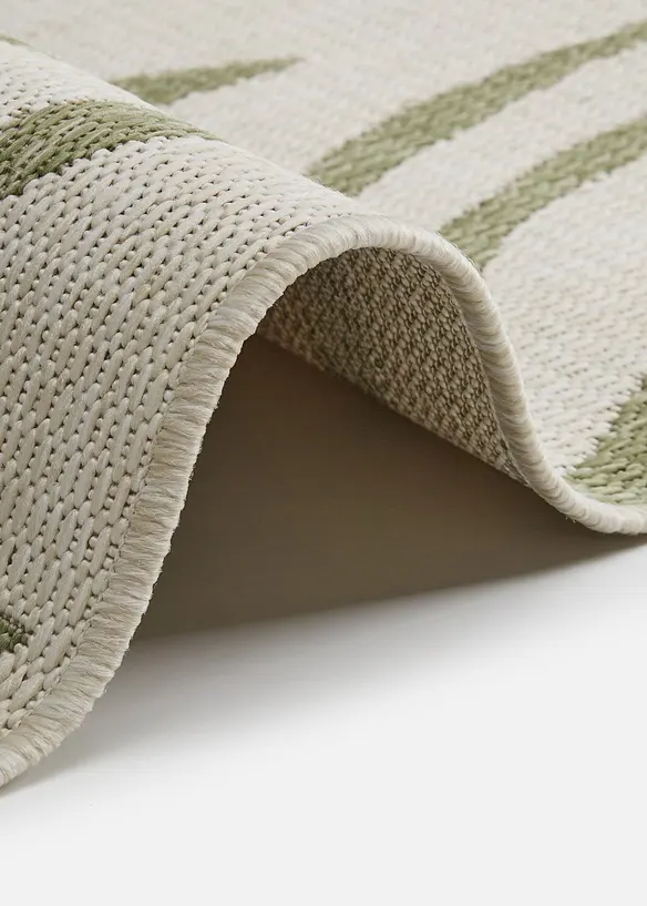 In-und Outdoor Teppich mit graphischer Musterung in grün (Detailaufnahme) - bonprix