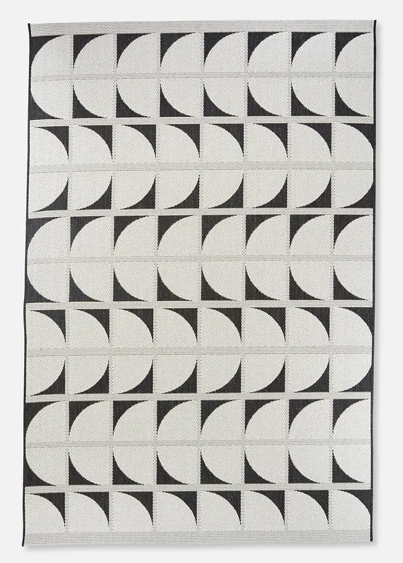 In-und Outdoor Teppich mit graphischer Musterung in beige von vorne - bonprix