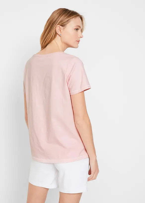 T-Shirt in rosa von hinten (im Anschnitt) - bonprix T-Shirt in rosa von hinten (im Anschnitt) - bonprix