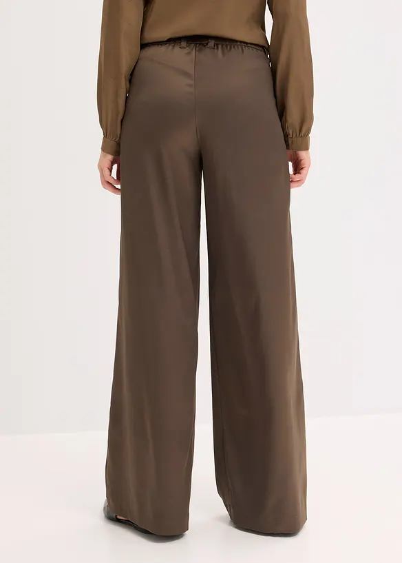 Marlenehose in braun von hinten - bonprix