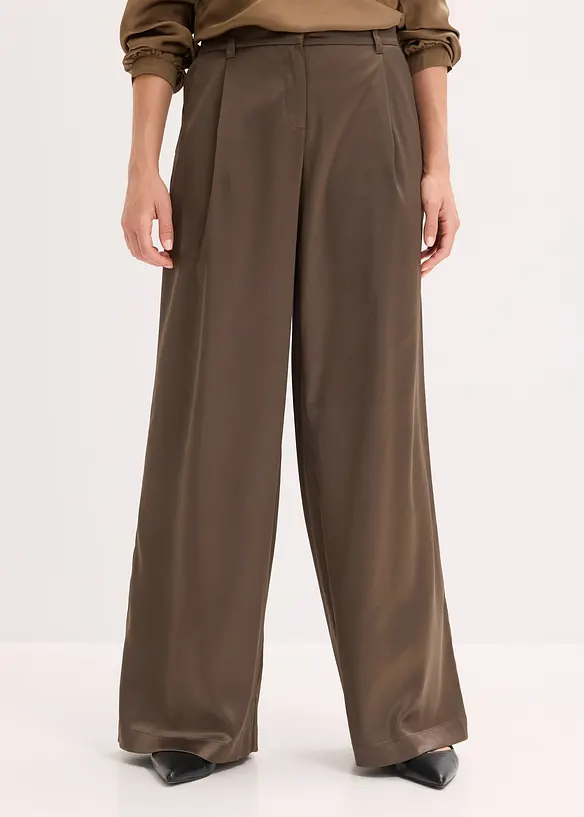 Marlenehose in braun von vorne - bonprix