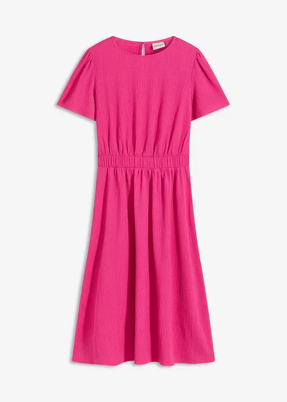 Ausgestelltes Jerseykleid in pink von vorne - bonprix Ausgestelltes Jerseykleid in pink von vorne - bonprix