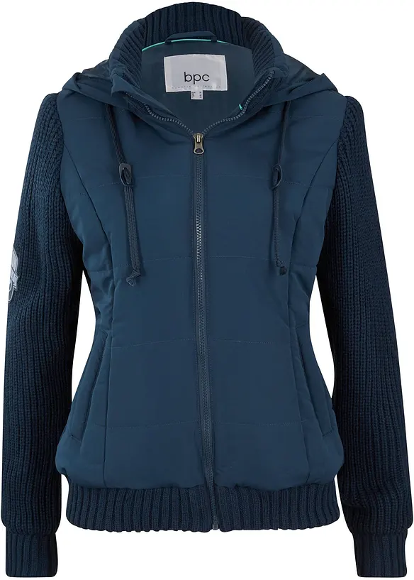Übergangsjacke in blau von vorne - bonprix