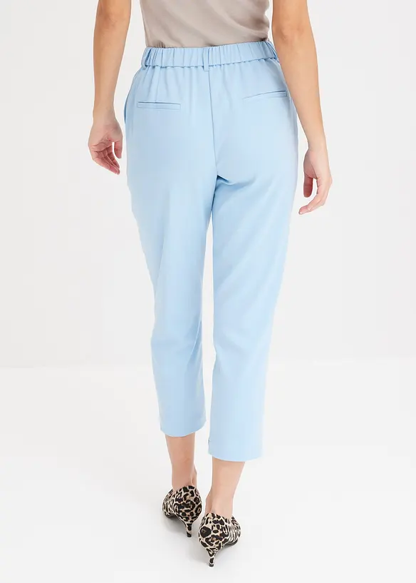 Hose mit Bequembund in blau von hinten - bonprix
