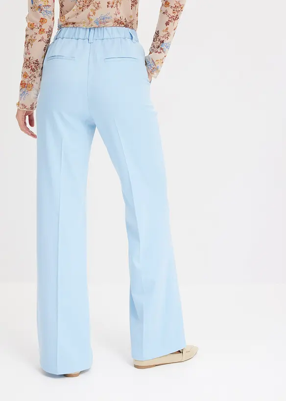 Hose mit Bequembund in blau von hinten - bonprix